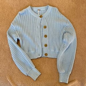Free People All Yours Cardigan, Blue, Large